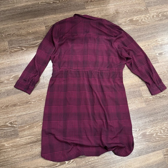 EVRI Vibrant Pink and Black Houndstooth dress - Picture 4 of 6